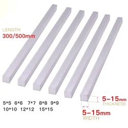 Versatile Aluminum Alloy Flat Bar - Various Sizes Available - 5 x 5 x 300mm