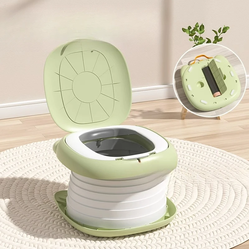 Children's Car Outdoor Travel Folding Camping Emergency Small Toilet Portable Urinal Toilet Training Seat Travel Potty 0-8T 3