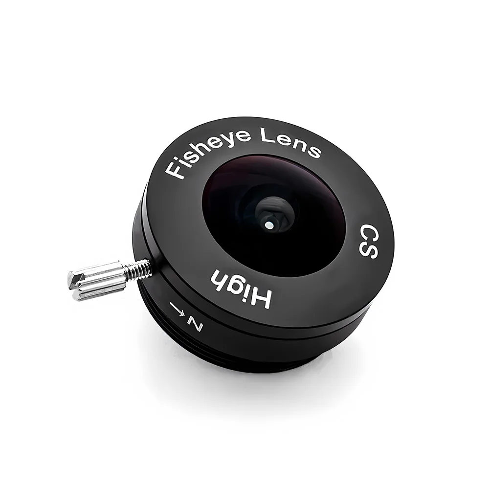 5MP 1.8mm 어안 CS 마운트 렌즈 1/2.7 F1.8 고정 초점 렌즈 보안 감시 머신 비전용 광각 HD 카메라 렌즈