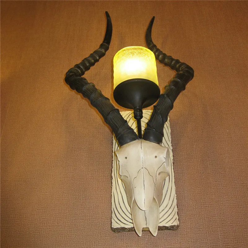 

Rural retro corridor wall lamps, bedroom bedside lamps, indoor wall lamps, decorative lighting fixtures, deer horn wall lamps