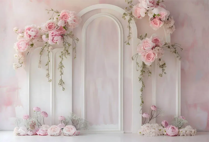 Valentine's Day Heart Photography Backdrops Pink ... - SHEIN