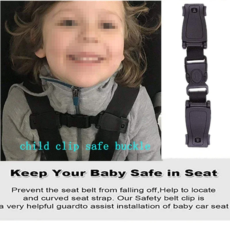 Harness Chest Clip Safe Buckle Car Baby Safety Seat Strap Belt for Kids 16cm Car Accessories Seat Belt Clip Car Seat Belt Accessory