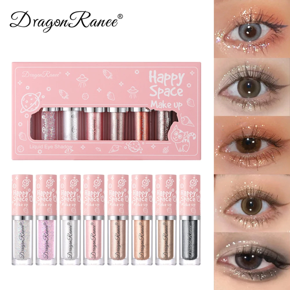 

Liquid Eyeshadow Glitter set Matte Pearlescent Dark Black Punk Smoky Eyeliner Long-lasting Shiny Eye Makeup Cosmetics