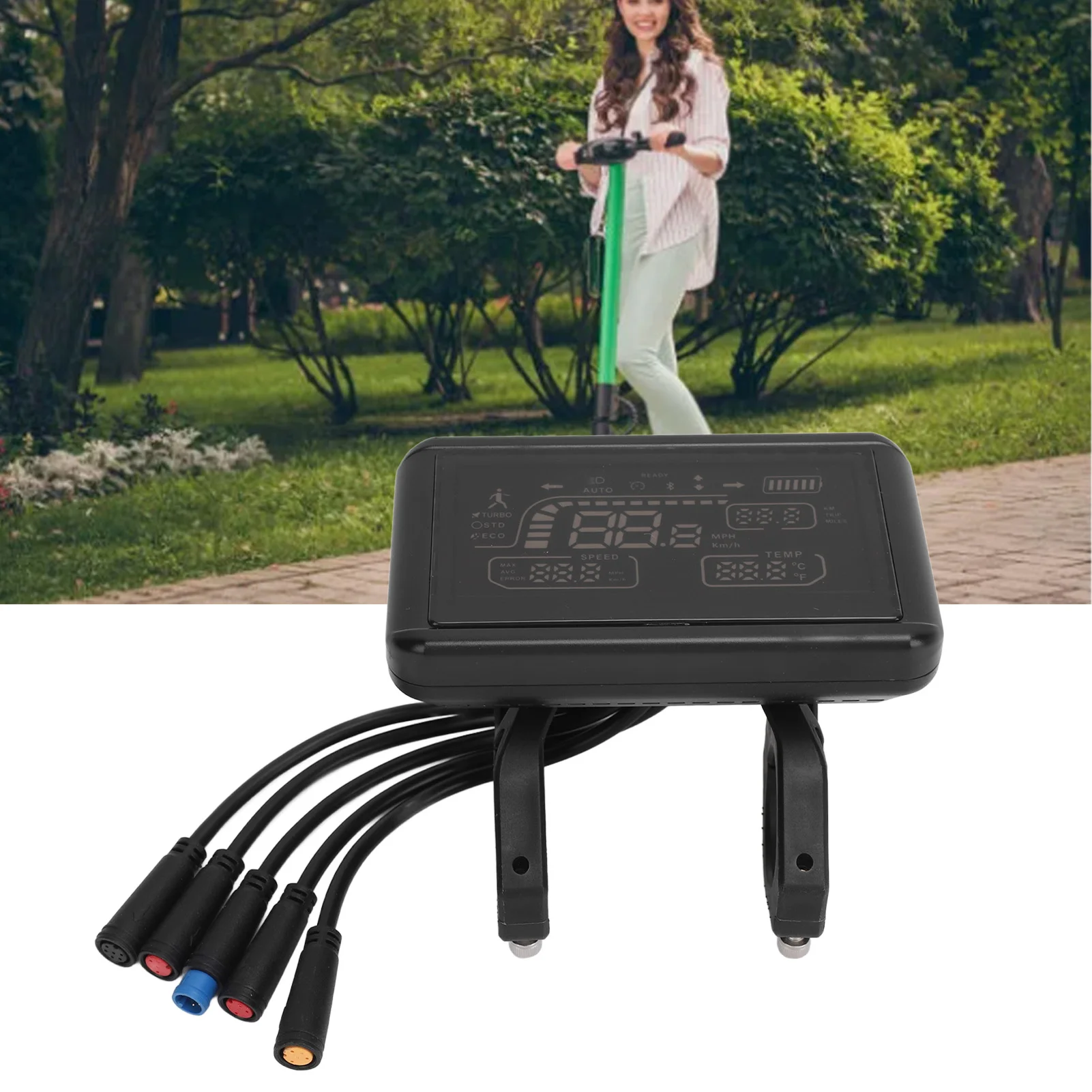 Electric Bicycle Display Meter Waterproof Display Panel With Speed Gear Power Mode Indicator For Electric Scooter