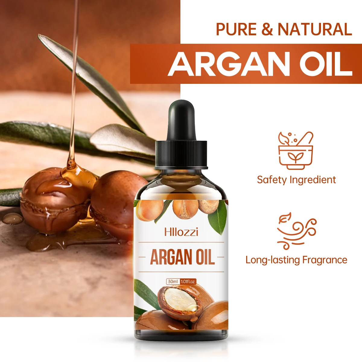 Huile essentielle d'argan pour le cuir chevelu