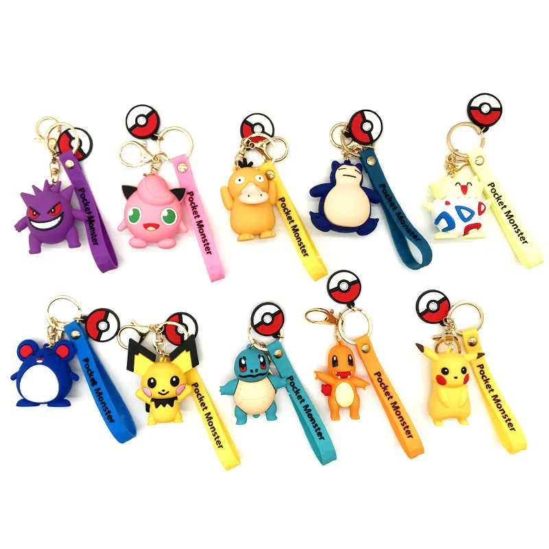 Pokemon Wholesale Keychains Anime Keychain Cartoon Cute Keychains Pokemon Action Figures