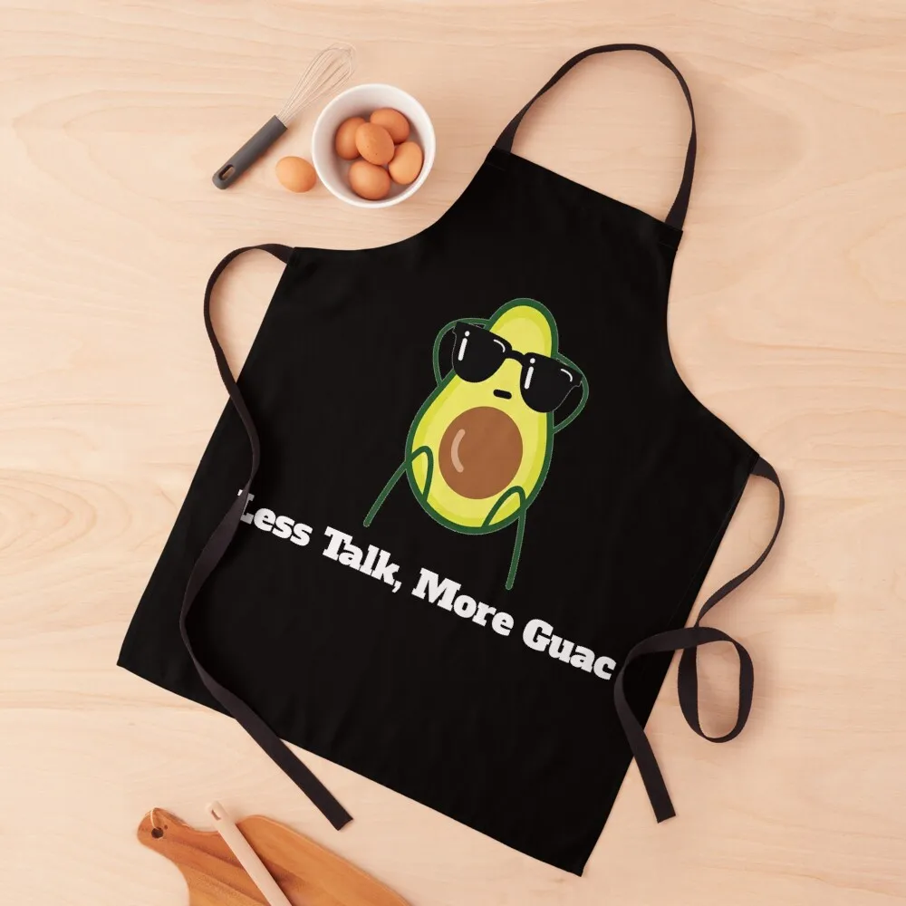 

Funny Avocado Gifts - Less Talk More Guac - Funny Gift For Avocado Lover - Gift For Guacamole Lover Apron