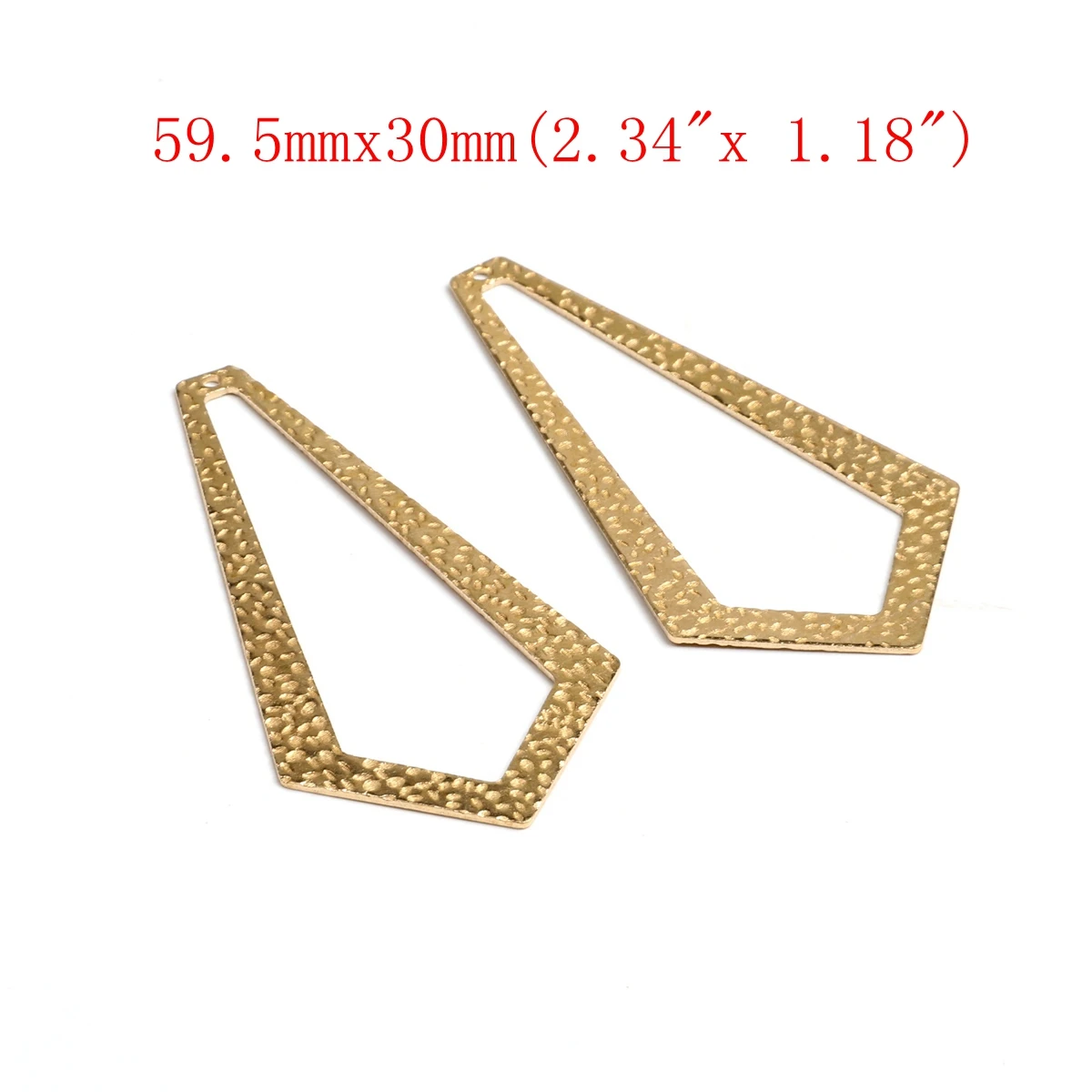 Roh gehämmerte Messing-Charms, Geometrie-Stecker, Zubehör für DIY-Ohrringe, Halskette, Armband, DIY-Herstellung, Schmuckzubehör – Detail 18
