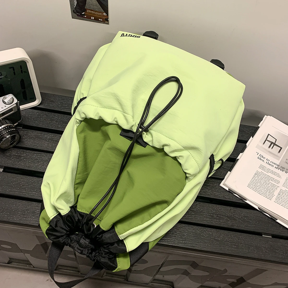 Lightweight Backpacks for Men and Women with Drawstrings, Student School Bags, Outdoor Sports Mountaineering Bags, Niche Fishing Travel Backpacks, Mountain Climbing, Cycling, Traveling, Seaside and Beach