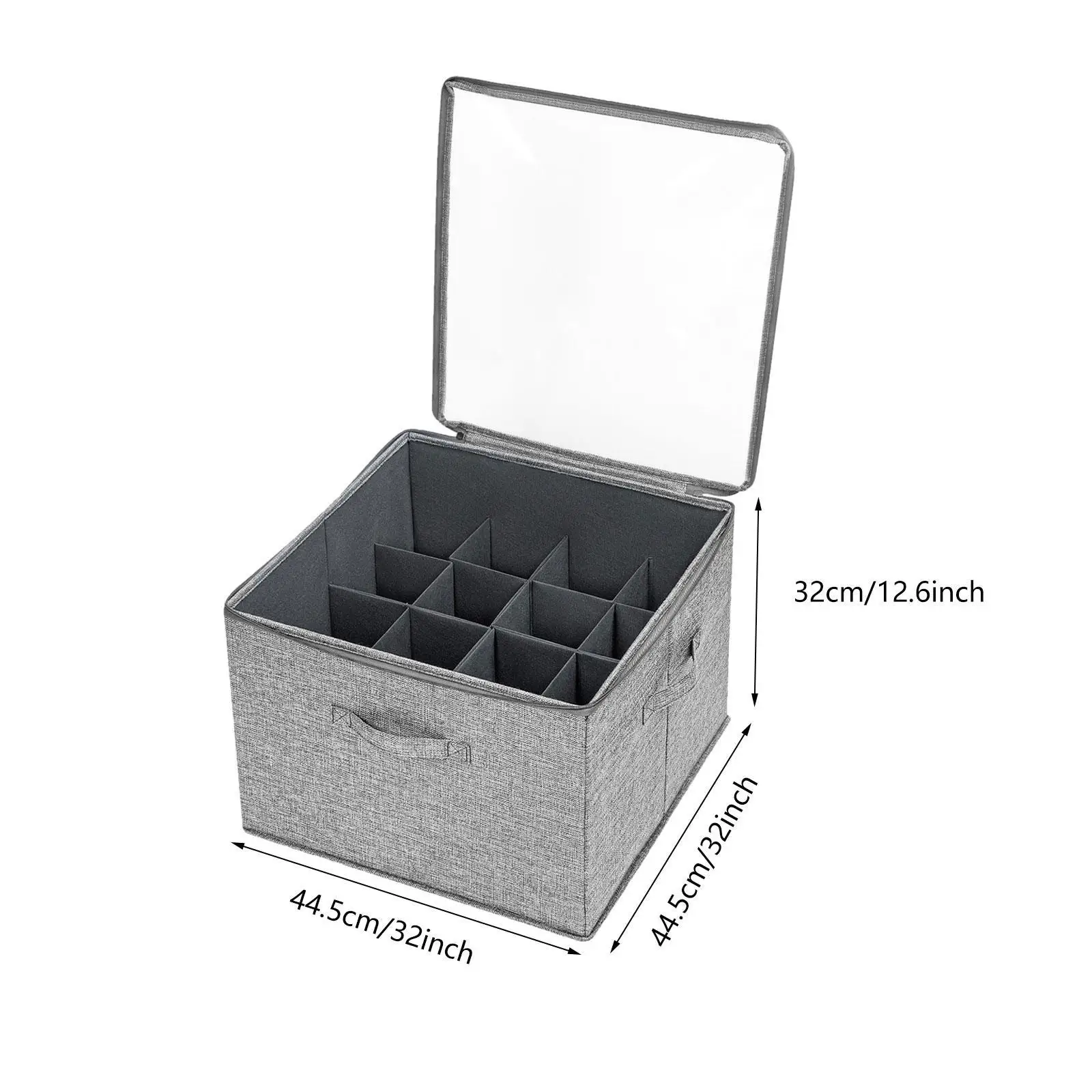 Shoe Storage Container 16 Compartments Folding for Loafers Flip Flops Flats 6