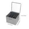 Shoe Storage Container 16 Compartments Folding for Loafers Flip Flops Flats 6
