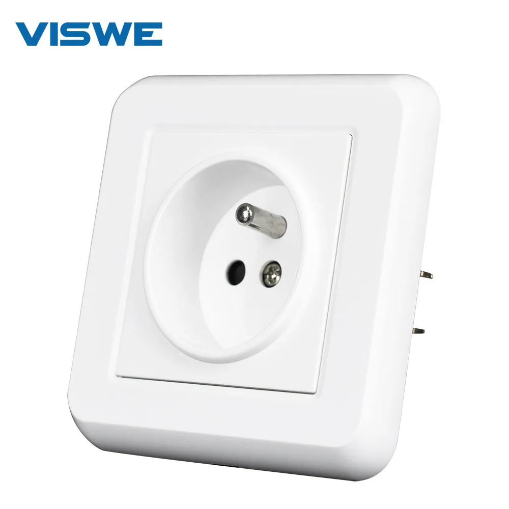 Presa Di Corrente Viswe France Con Piastra Di Ferro E Artiglio Di Ferro, Pannello Ignifugo Per Pc 250V Prese Elettriche A Parete 16A