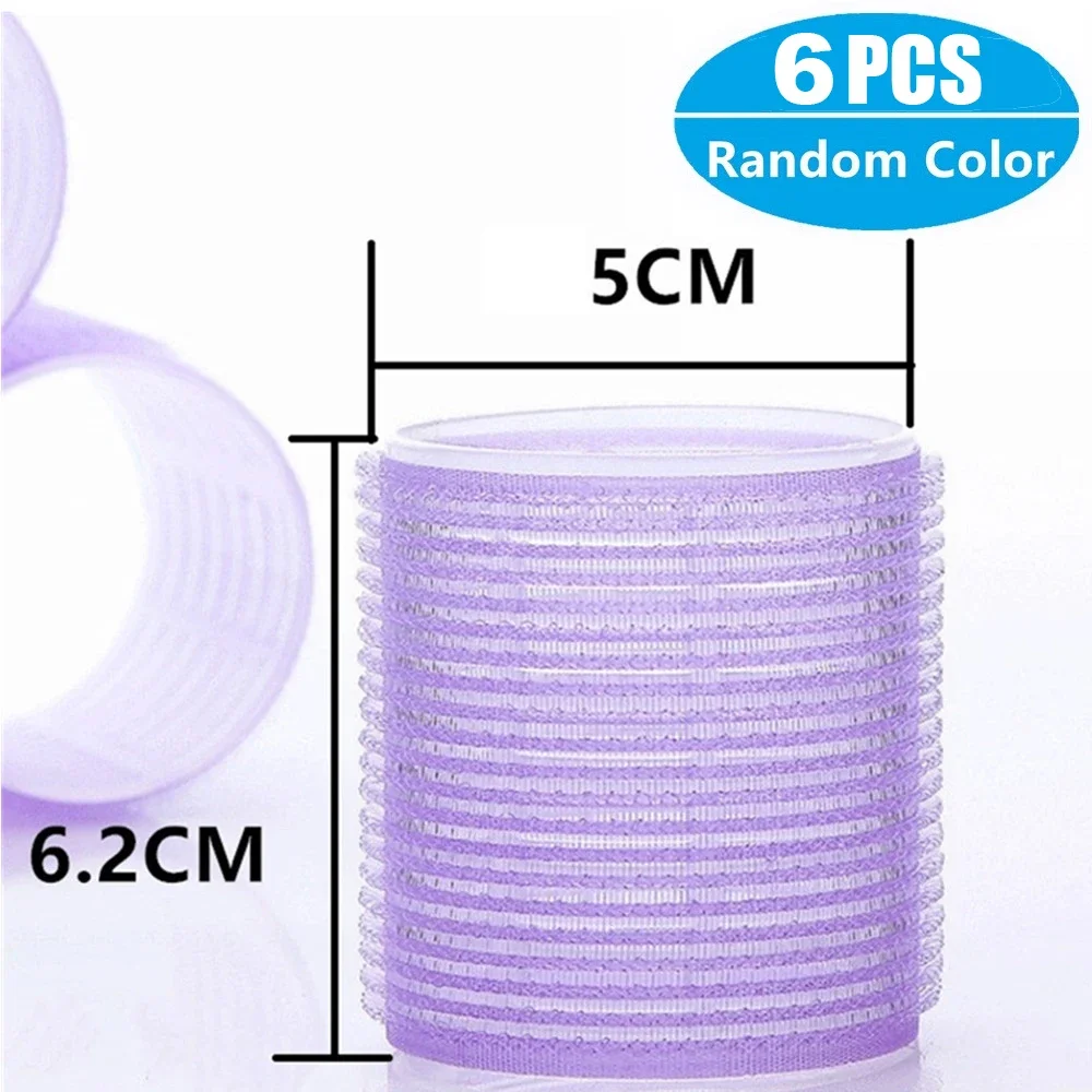 6Pcs Self Grip Hair Rollers Magic Hair Curlers Set Salon Hairdressing Heatless Curling DIY Hairstyle Tool Women Girl hair styling tool hair curling tools