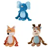 Stuffed Raw Small Dog Plush Interactive Chewing Toy Indestructible Bite Resistant Sound Puppy Squeaky Dogs Rattle For Pet Toys 2