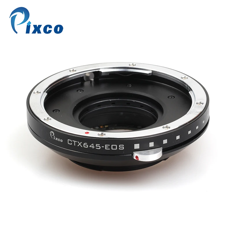 

Pixco EMF AF Confirm PRO Lens Mount Adapter - Contax 645 Lens to Canon EF Mount EOS 6D Mark II, 7D Mark II, 5D Mark IV,1D series