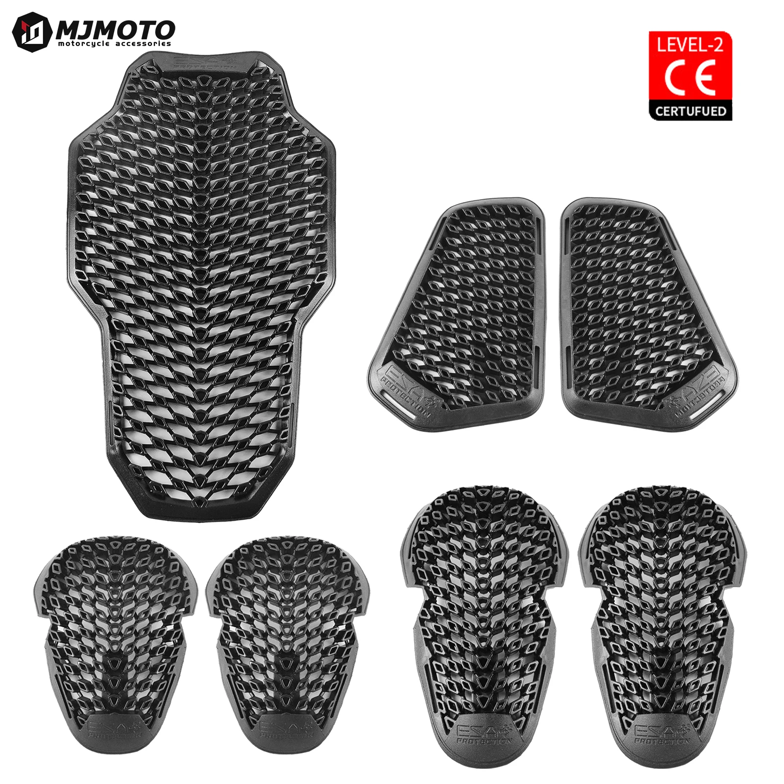 Motorcycle Anti-Shock Protective Armor with Built-in Guard Pads