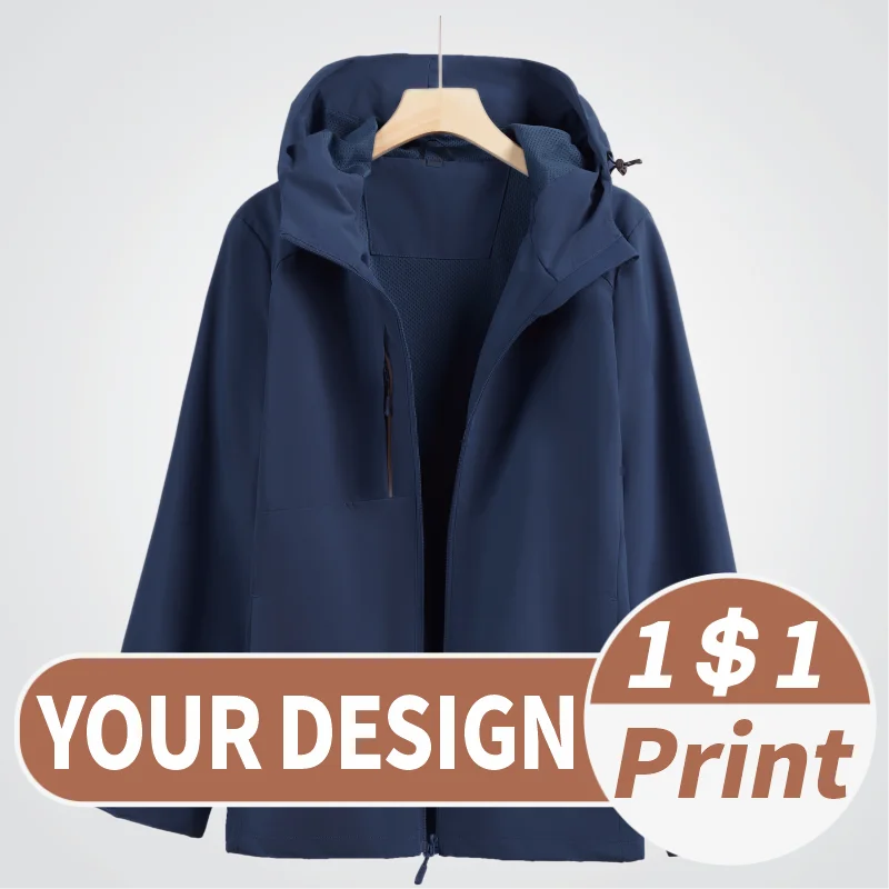 Jacket embroidery Customized logo for autumn coats Long sleeved lettering Men's coat  print Personalized clothing design picture