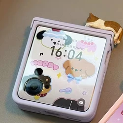 Korea Cute 3D Kitten Case with Flower Strap for Xiaomi Mix Flip (Purple(only case))