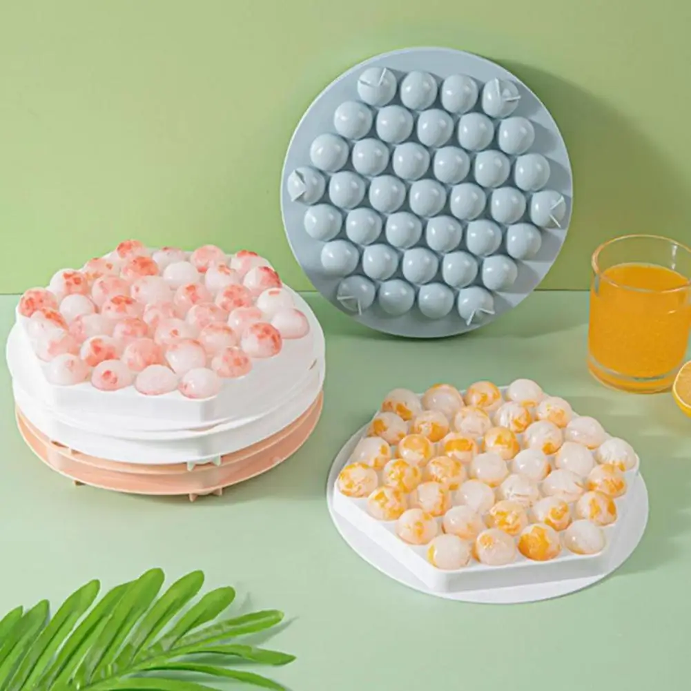 37Ice Ball Frozen Whisky Ball Ice Cube Vassoio Stampo Con Coperchio Hockey Ghiacciolo Maker Utensile Da Cucina Per Ice Boll Che Fa Regalo
