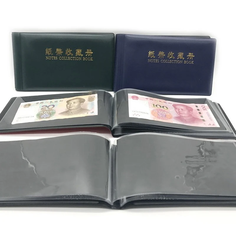 Deluxe Paper Money Collection Album with Protective Loose Leaf Sheets