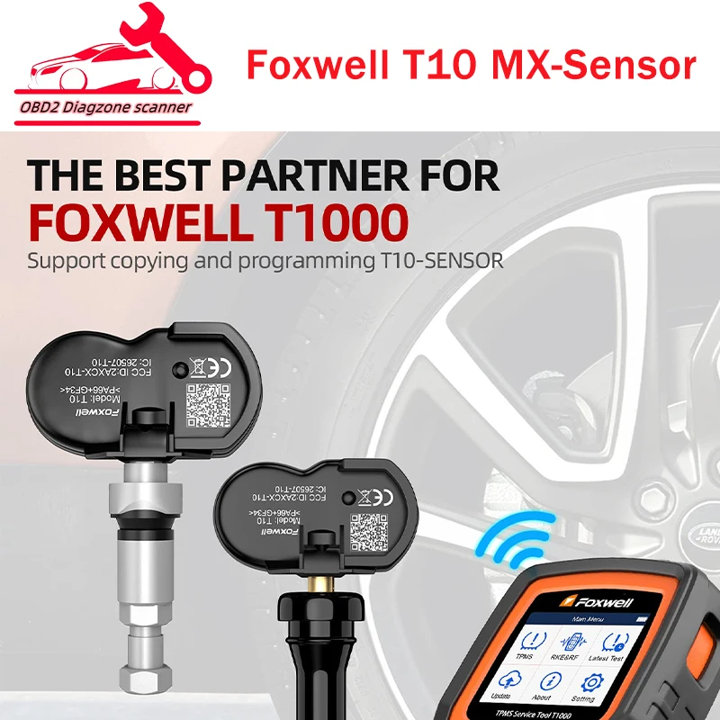 FoxwellT10TPMSMXSensor2in1433MHz315MHZSenxorTPMSUniversal