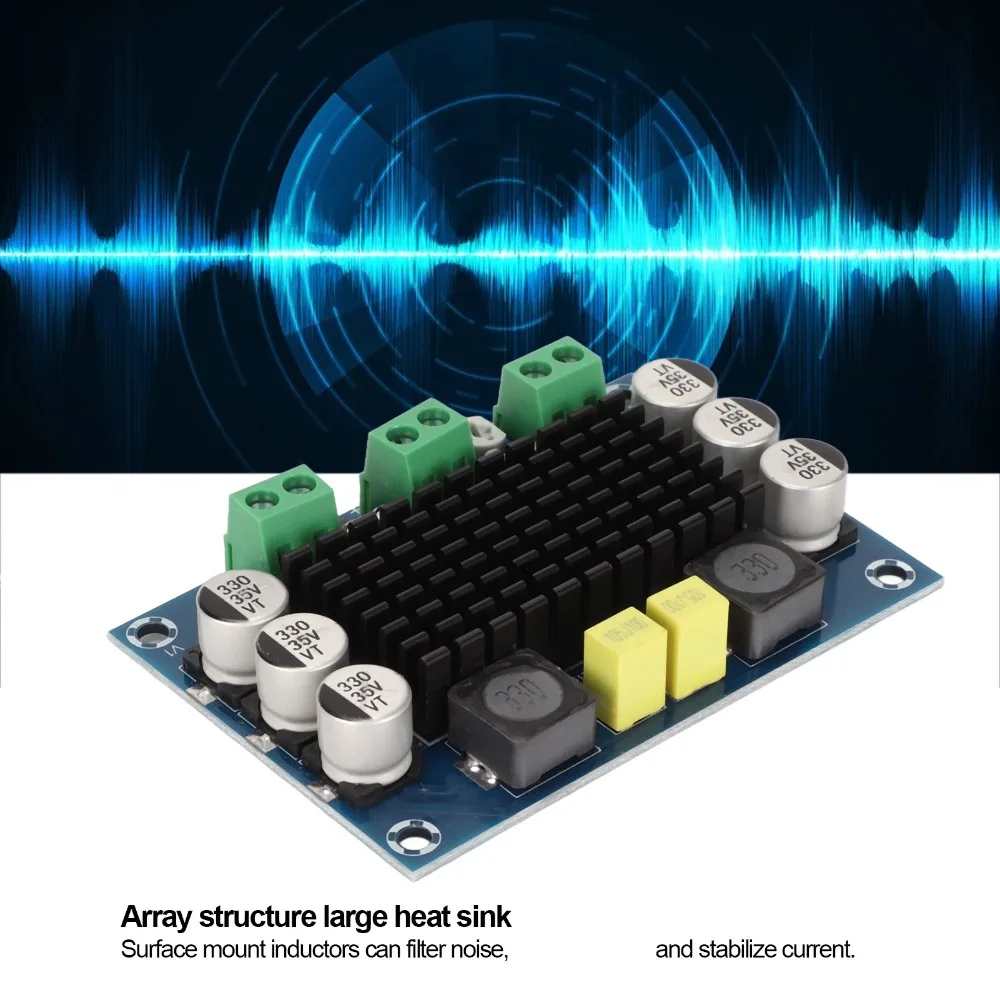 내구성이 뛰어난 100W 모노 파워 앰프 보드 1 채널 DC12  26V 디지털 앰프..