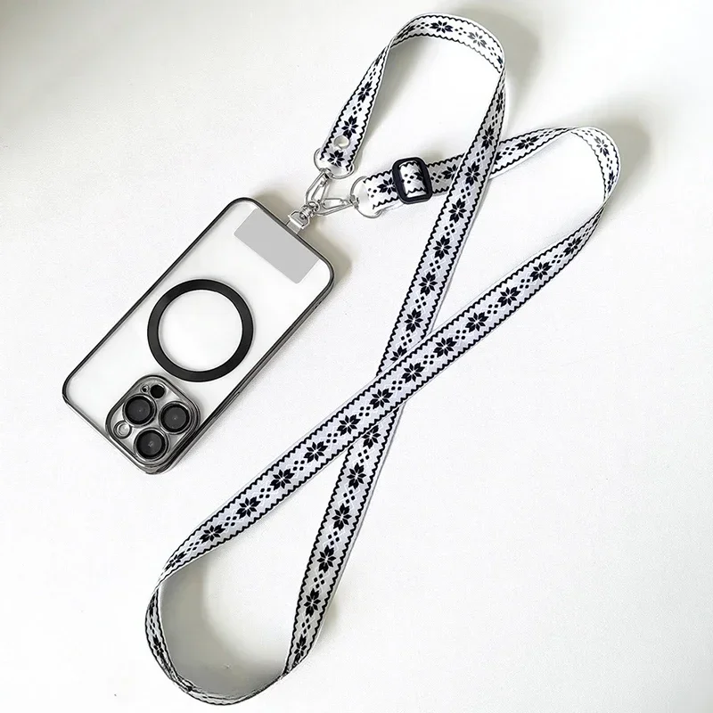 Maple Leaf Crossbody Phone Lanyard with Adjustable Anti-Lost Neck Strap