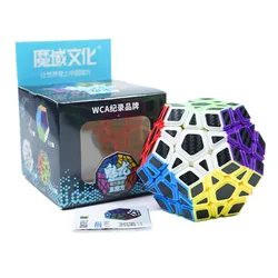 Moyu Meilong Stickerless Convex Megaminx Puzzle Cube - Educational Toy (Meilong carbon)