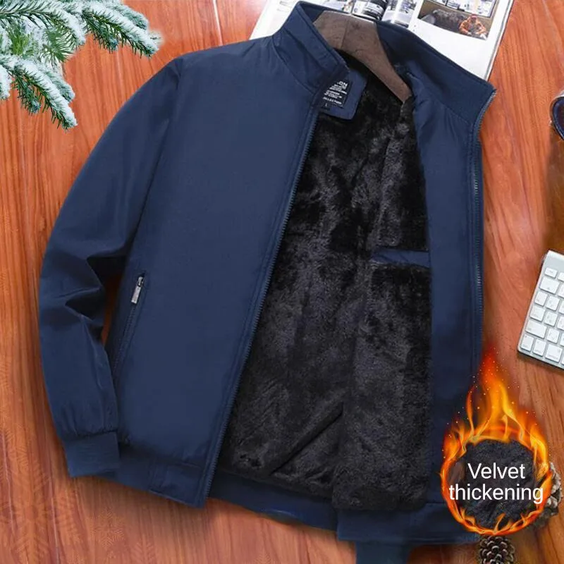 Men's Outdoor Keep Warm Liner Fleece Sweater Cold-proof Shell Jacket