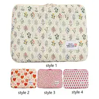 Computer Bag Cute Flower Laptop Sleeve Zipper Cover Portable Computer Cover Bag Laptop Sleeve Case Compatible for 14 in Notebook - Image 2