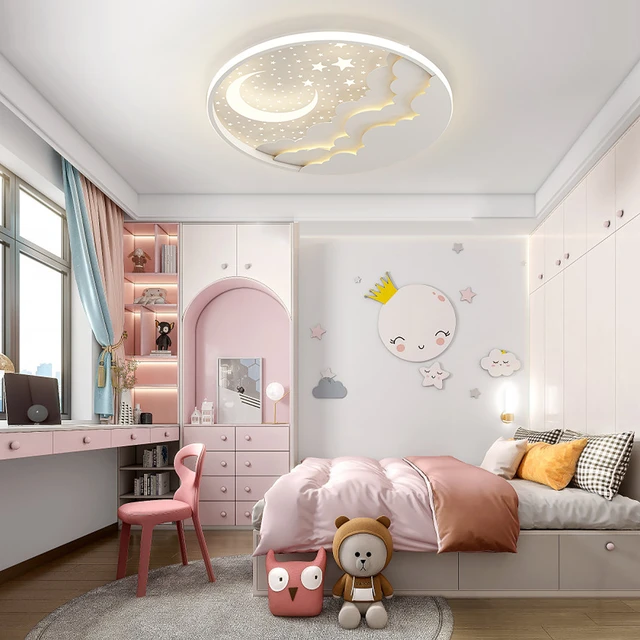 Children Led Ceiling Light Star Moon  Star Ceiling Lights Kids - Round Led  Ceiling - Aliexpress