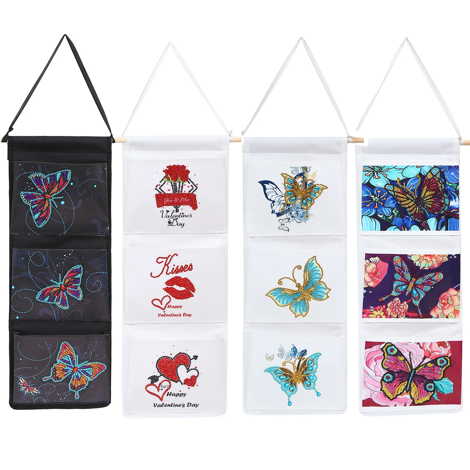 

DIY Diamond Painting Hanging Bag Storage Bag Painting Diamond Embroidery Cross Stitch Diamond Embroidery Kit for Home Wall Door