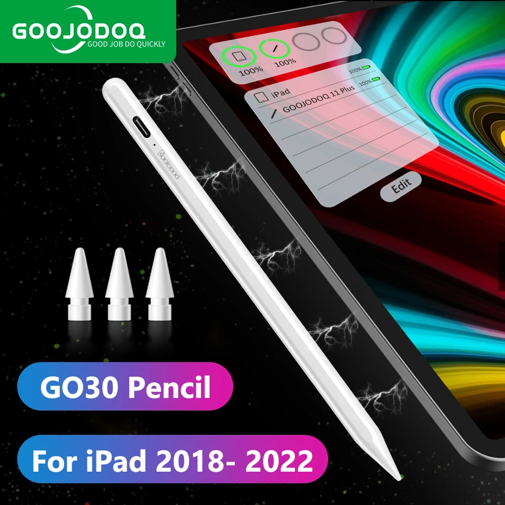 Lápiz óptico para iPad de 9ª y 10ª generación, Apple Pencil de 2ª  generación, 2 Apple Pen de carga rápida para iPad 2018-2023, iPad Pencil  para iPad