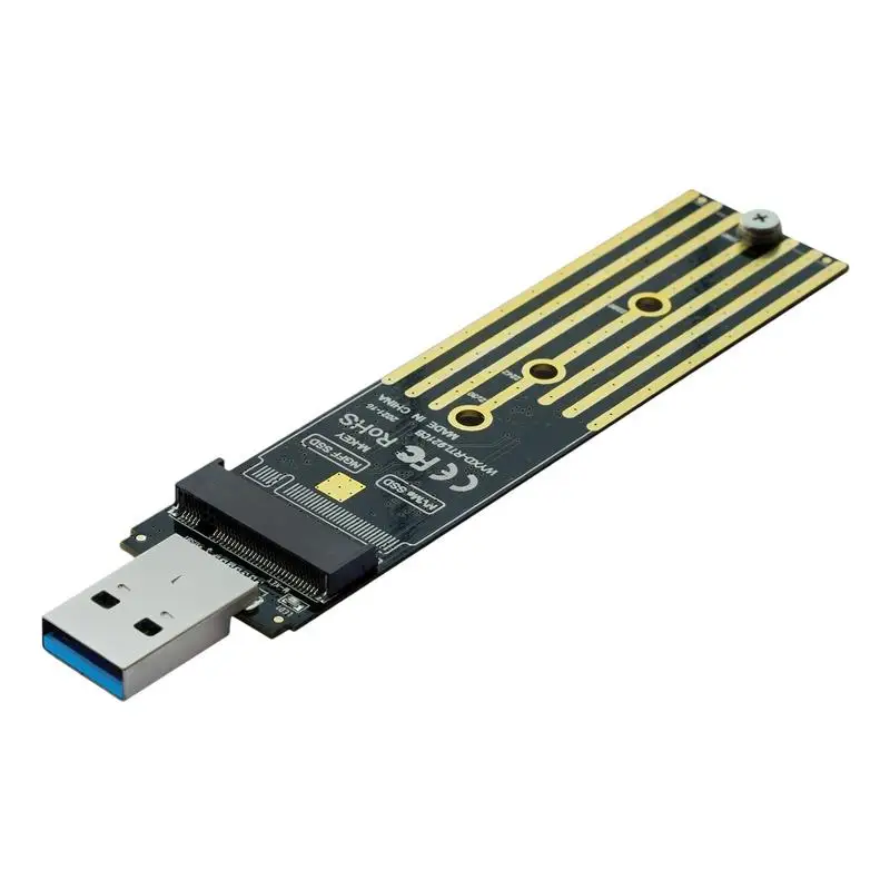 Pcie Expansion Card M.2 NVMe Enclosure USB 3.2 Card 10Gbps Hard Drive Extender Board Type A Direct Plug-in For Laptop Flash