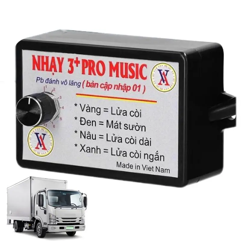 

Adjustable Car Horns Sound Musical Electronic Horn Controller Relay With Metal Knobs Volume Switching Car Stereo Accessories