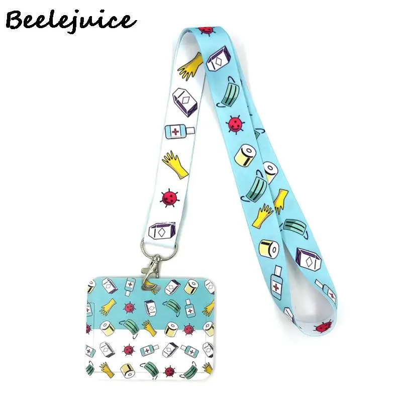 

Medical supplies Neck Keychain Necklace Webbings Ribbons Anime Cartoon Neck Strap Lanyard ID badge Holder Keychain Lanyards Gift