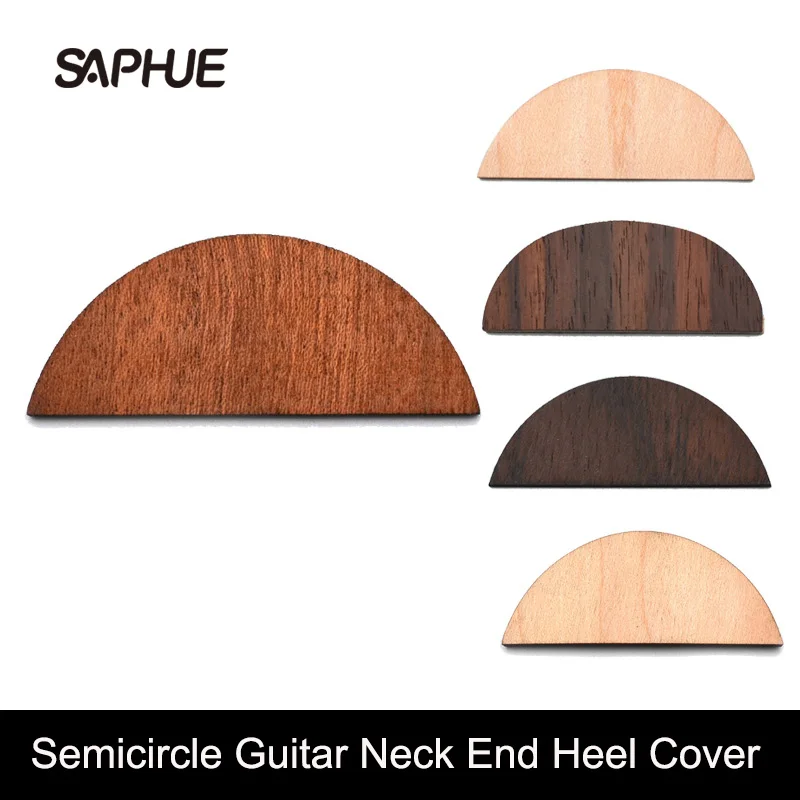 10pc Semicircle Shape Wood Acoustic Guitar Neck End Heel Cover Guitar Heel Cover Plate Shell for