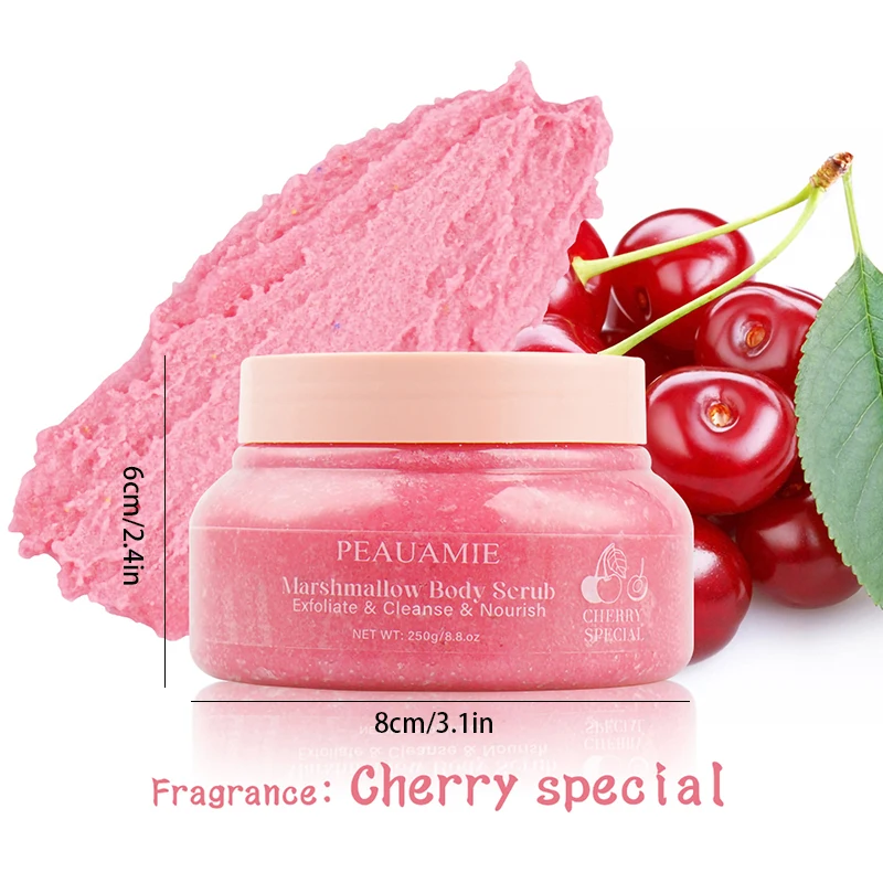 Cotton Candy Fruit Scrub, Scrub Bath Salt, Soften Exfoliation, Cleanse Body, Exfoliate, Fruity Scent, Hydrate & Moisturize 5