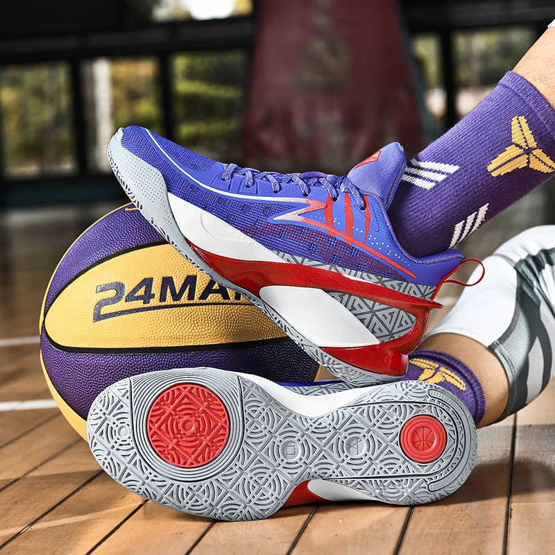 Size 36-45 Basketball Shoes for Couples Men Women High Quality Pro Athletic Sports Sneakers Unisex Outdoor Basket Trainers New