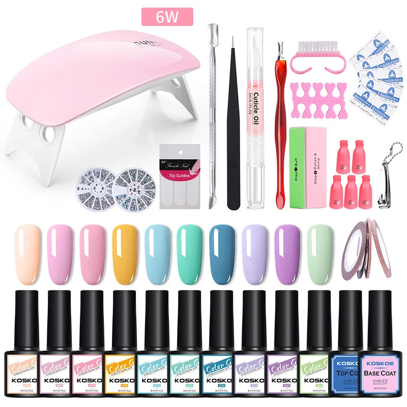 

New nail polish set UV phototherapy nail polish set function glue grinder extension glue#88