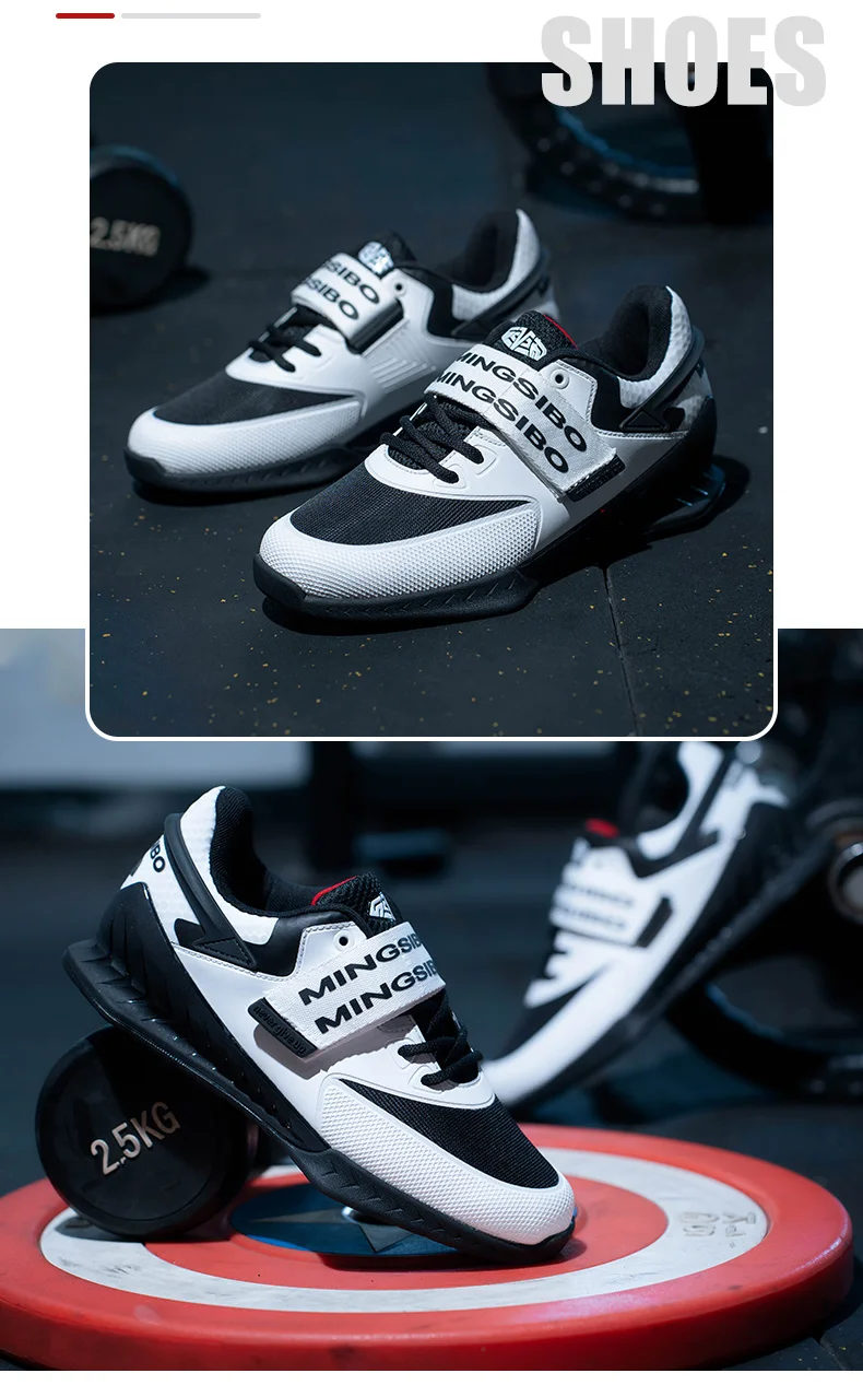 Description Picture 4 of itemMen Professional Weightlifting Shoes Women Gym Squat Boots Deadlift Non Slip Shoes High-Quality Sports Brand Training Sneakers