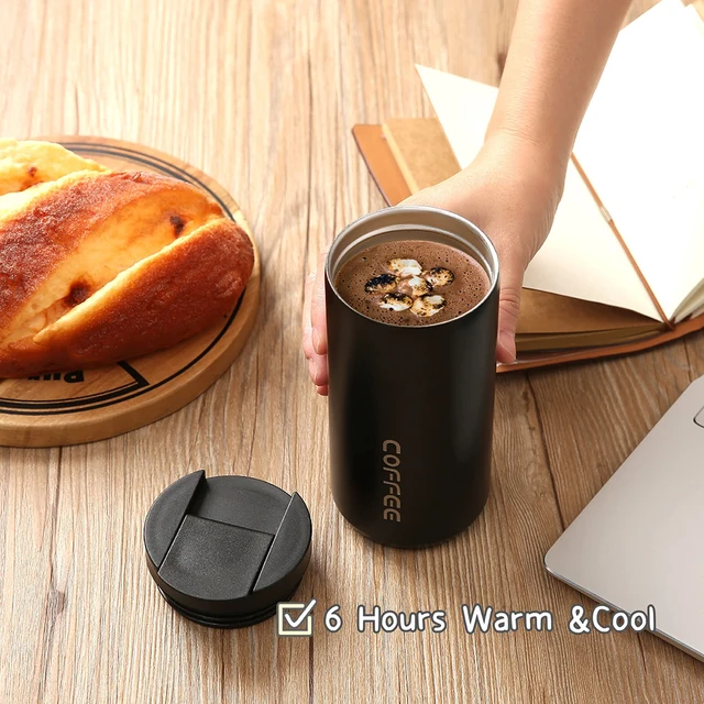 Bouteille Thermos à café en acier inoxydable de 400ML, tasse thermique, flacons sous vide de voiture étanches, tasse à café, bouteilles isolées portables de voyage 6