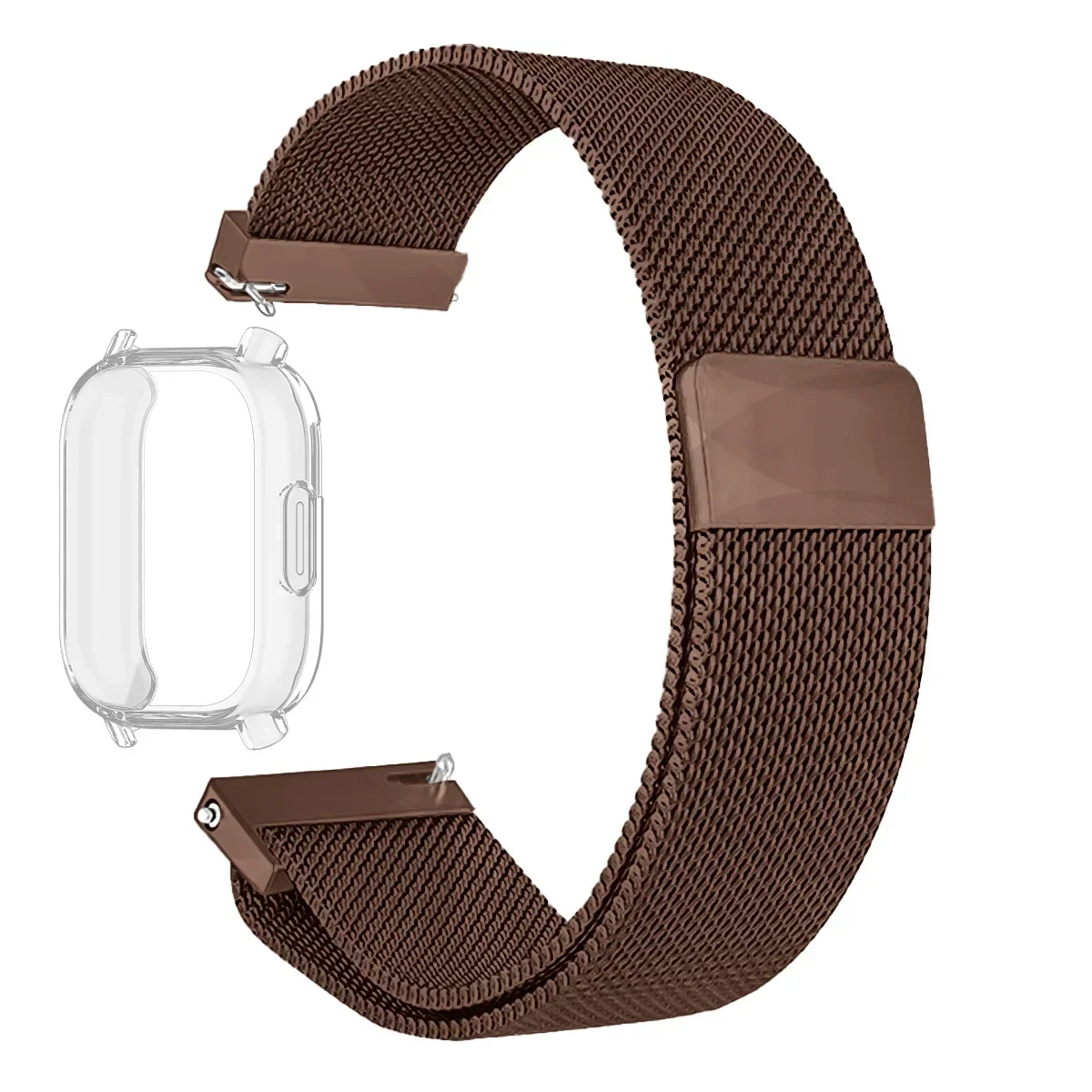 Milanese Magnetic Strap and TPU Soft Case with Screen Protector