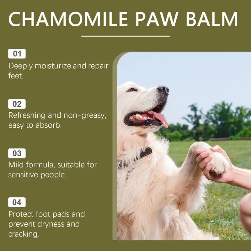 Paw Soother Balm Cream Butter For Cat 30g Dogs Paw Protectors Pad Lotion Licksafe Moisturizing For Dog Feet & Foot Pads