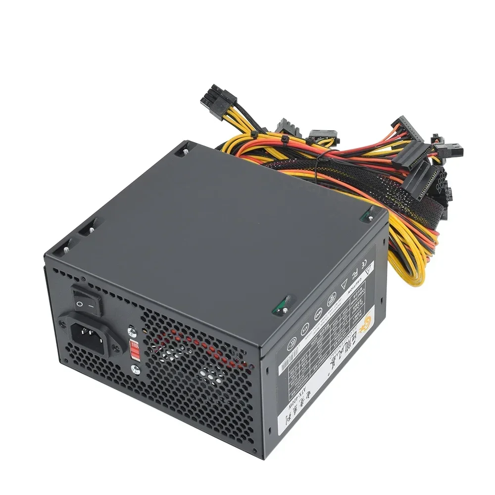 Fonte de Alimentação para E-sports Desktop Video Game Computador Rgb Colorido Ventilador Silencioso Psu 24pin 12v 110 v 230v Atx400w 600w - Imagem 5