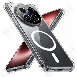 Crystal Clear Magnetic Case with MagSafe - Transparent Protective Cover - VIVO X300 Ultra (Clear)