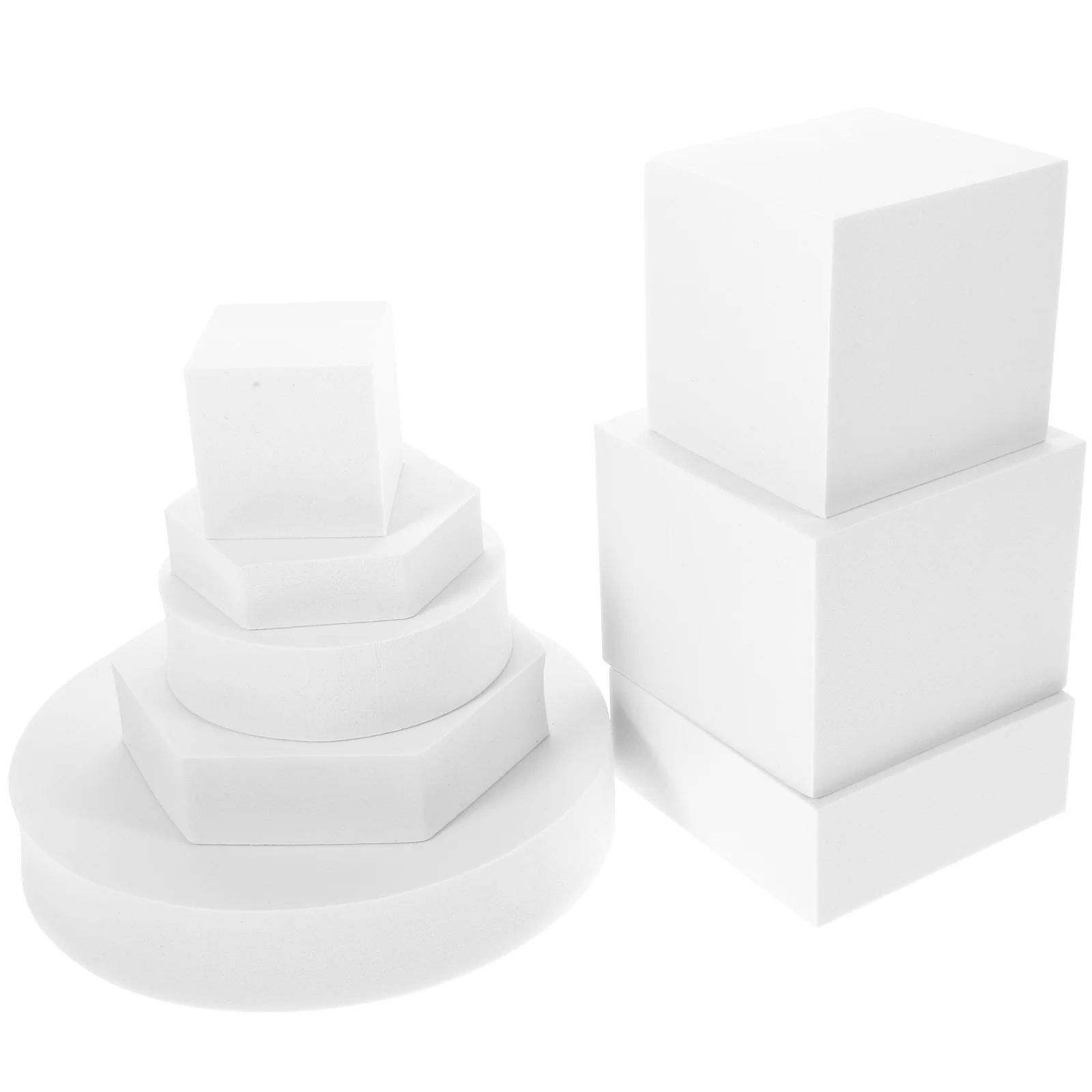 Geometric Decorations Cube Prop Set 8Pcs Photo Booth Supplies Foams Props For Cosmetics Jewelry Makeup Shooting Display