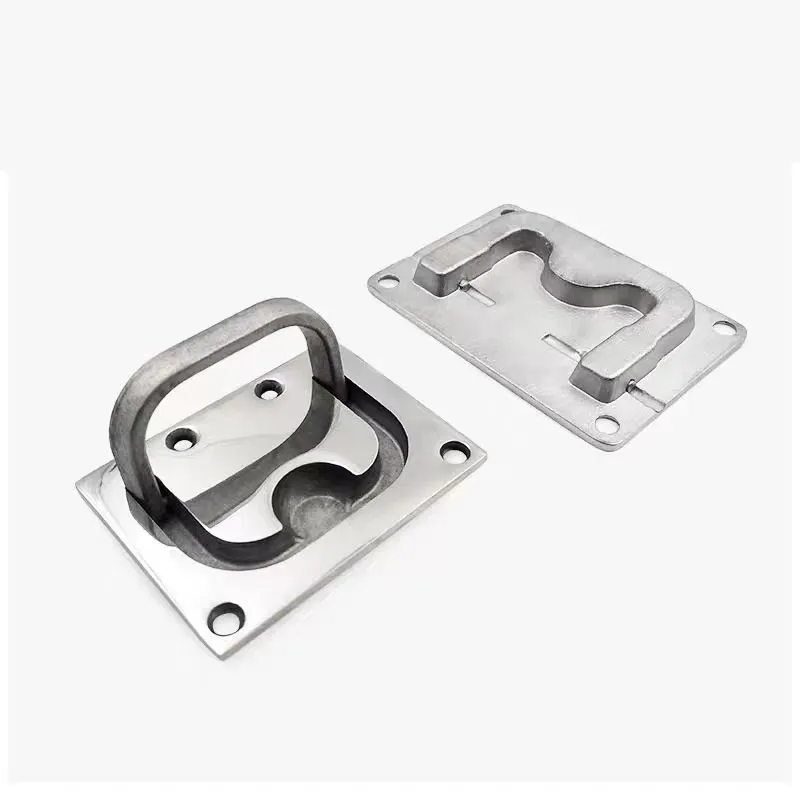 Handle Stainless steel 304/316 industrial panel folding hatch cover concealed bottom plate solid embedded 1 PC