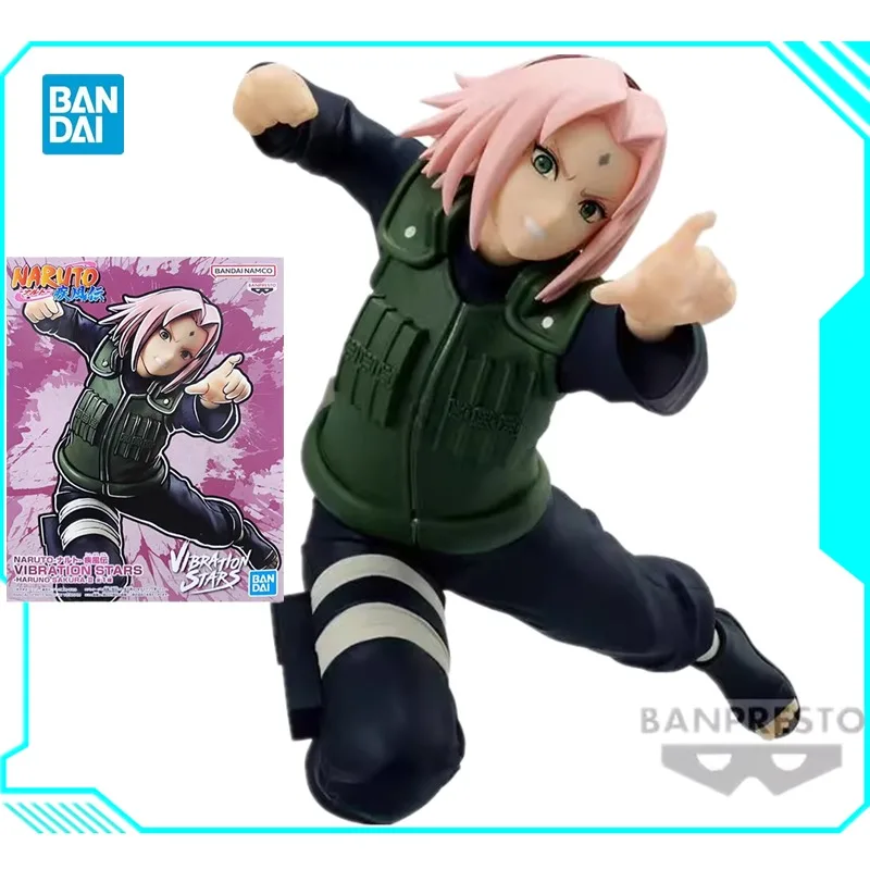 

Bandai Original Banpresto Naruto Vibration Stars Haruno Sakura PVC Anime Action Figures Collectible Model Toys