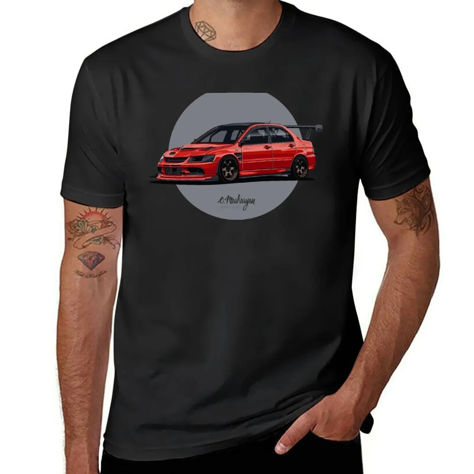 

Evo IX T-shirt vintage korean fashion men clothes